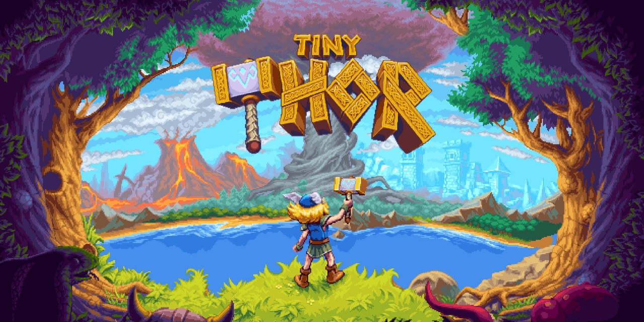 Tiny Thor title screen for Nintendo Switch