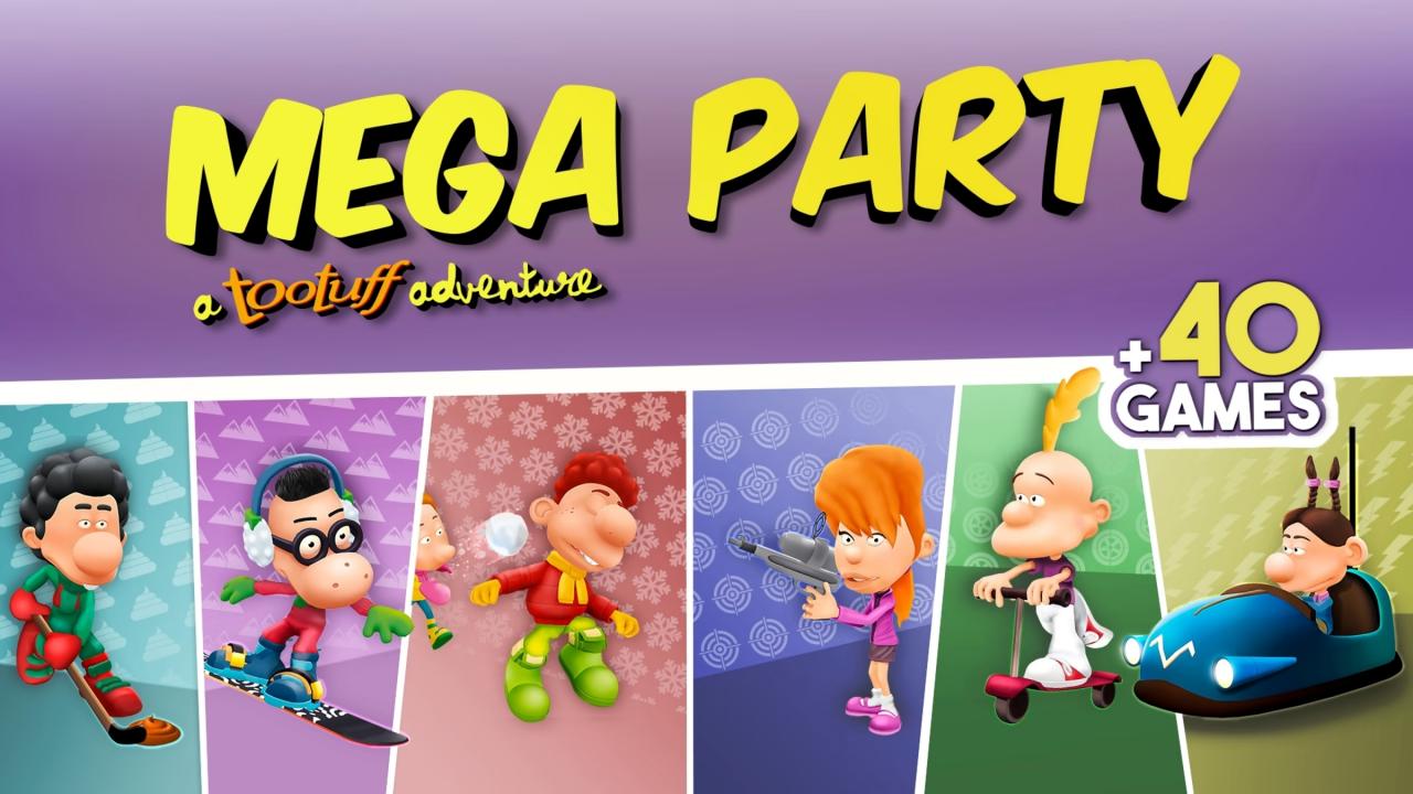 Titeuf Mega Party title screen for Nintendo Switch