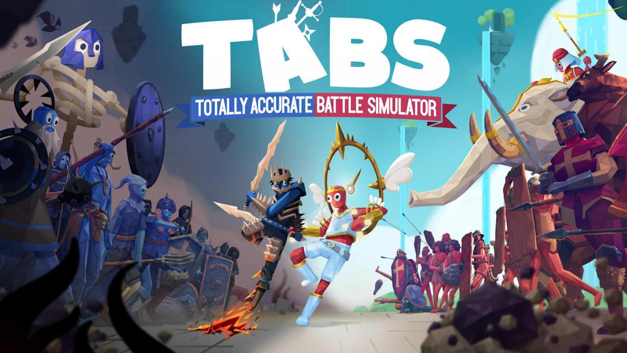 Totally Accurate Battle Simulator title screen for Nintendo Switch
