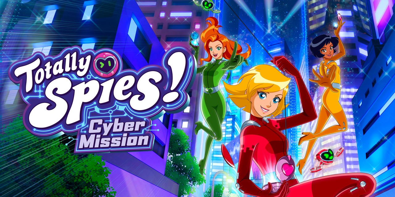 Totally Spies! Cyber Mission title screen for Nintendo Switch