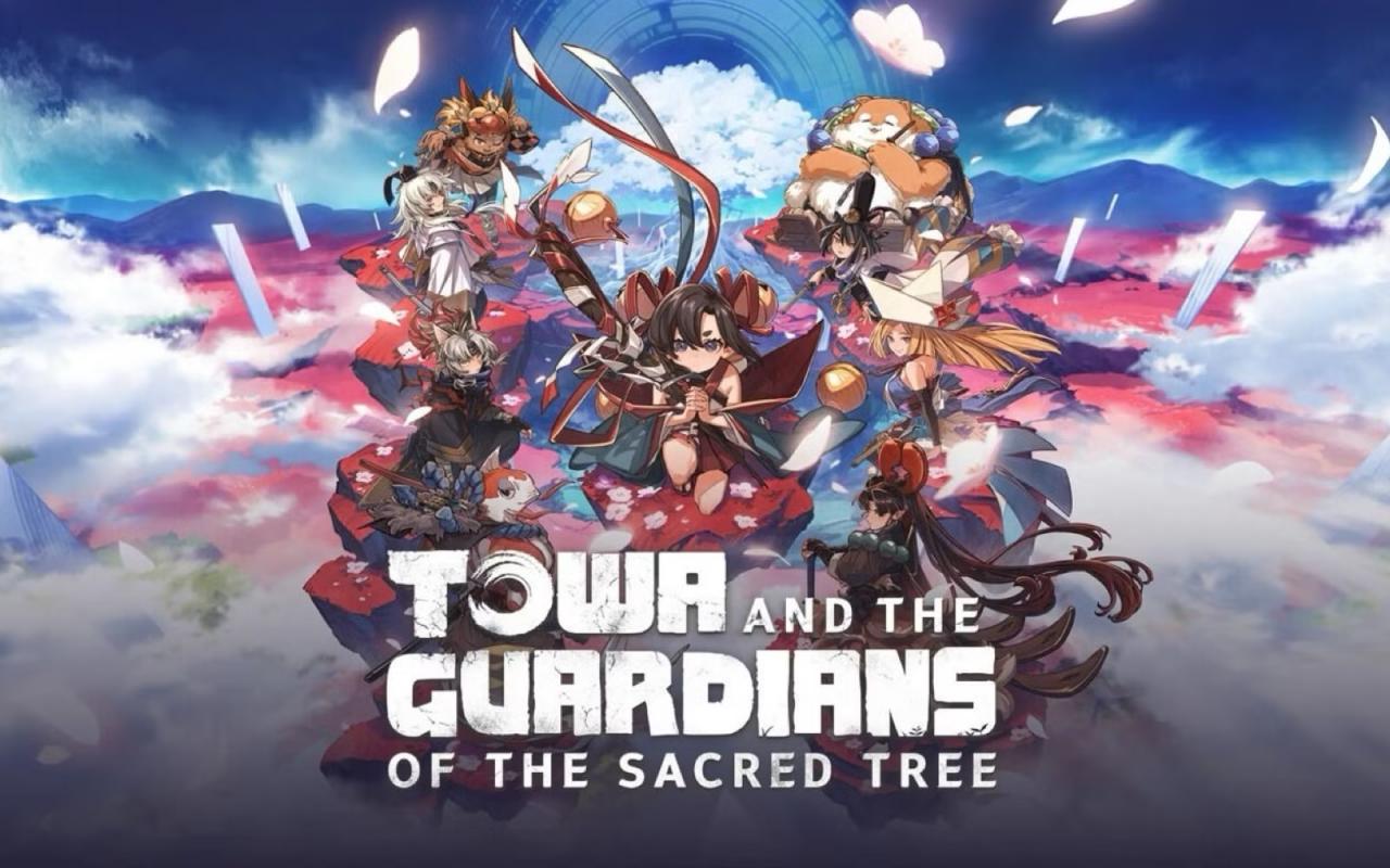 Towa And The Guardians Of The Sacred Tree title screen for Nintendo Switch