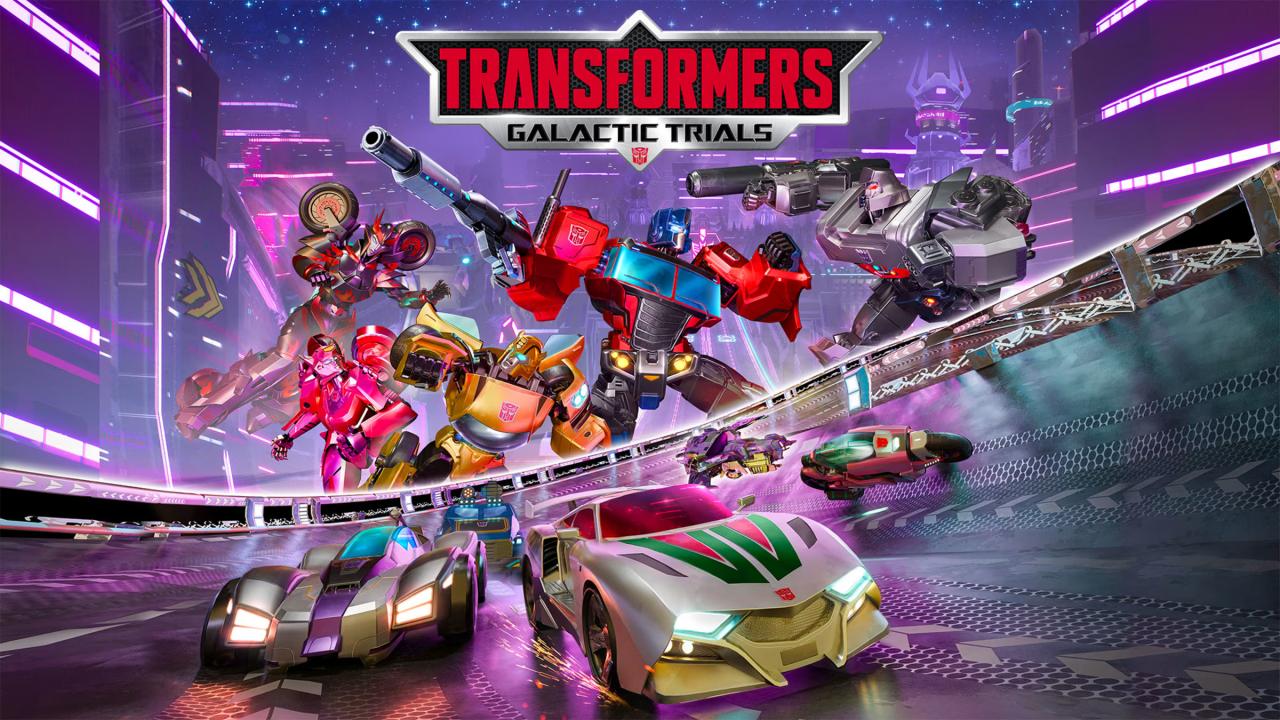 Transformers: Galactic Trials title screen for Nintendo Switch