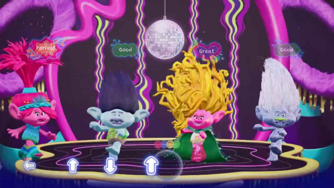 Trolls Remix Rescue title screen for Nintendo Switch