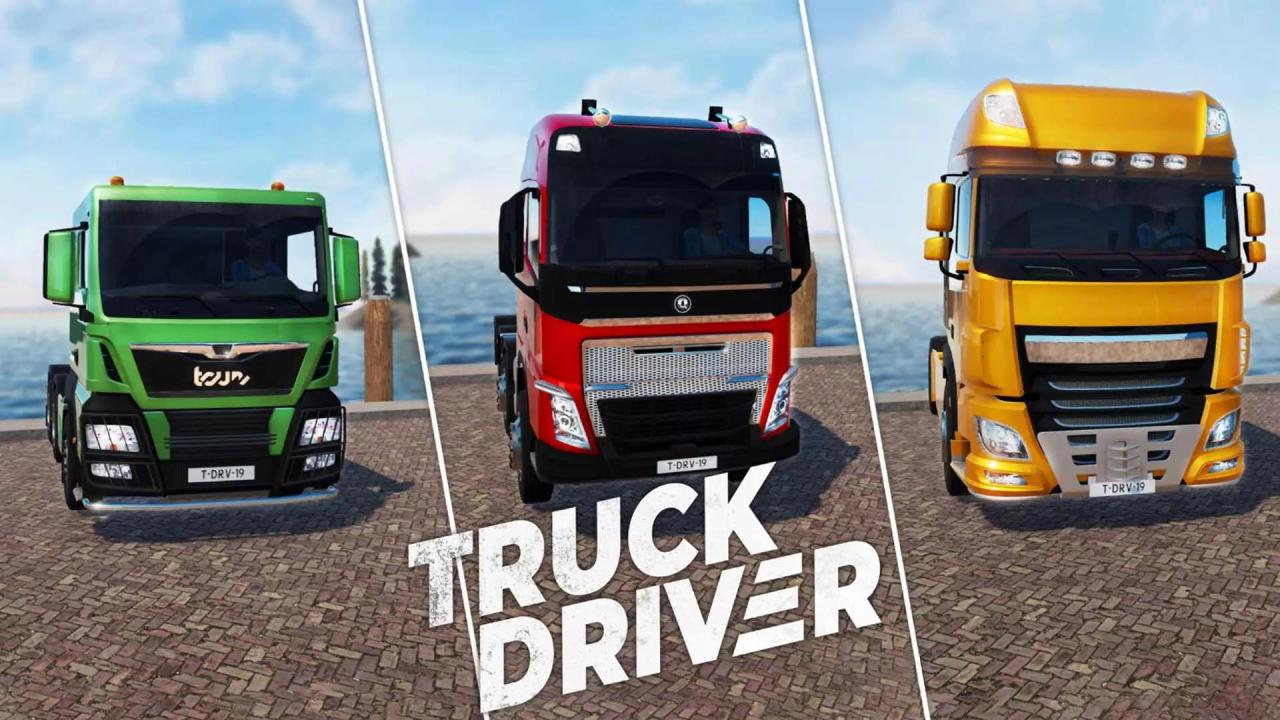 Truck Driver title screen for Nintendo Switch