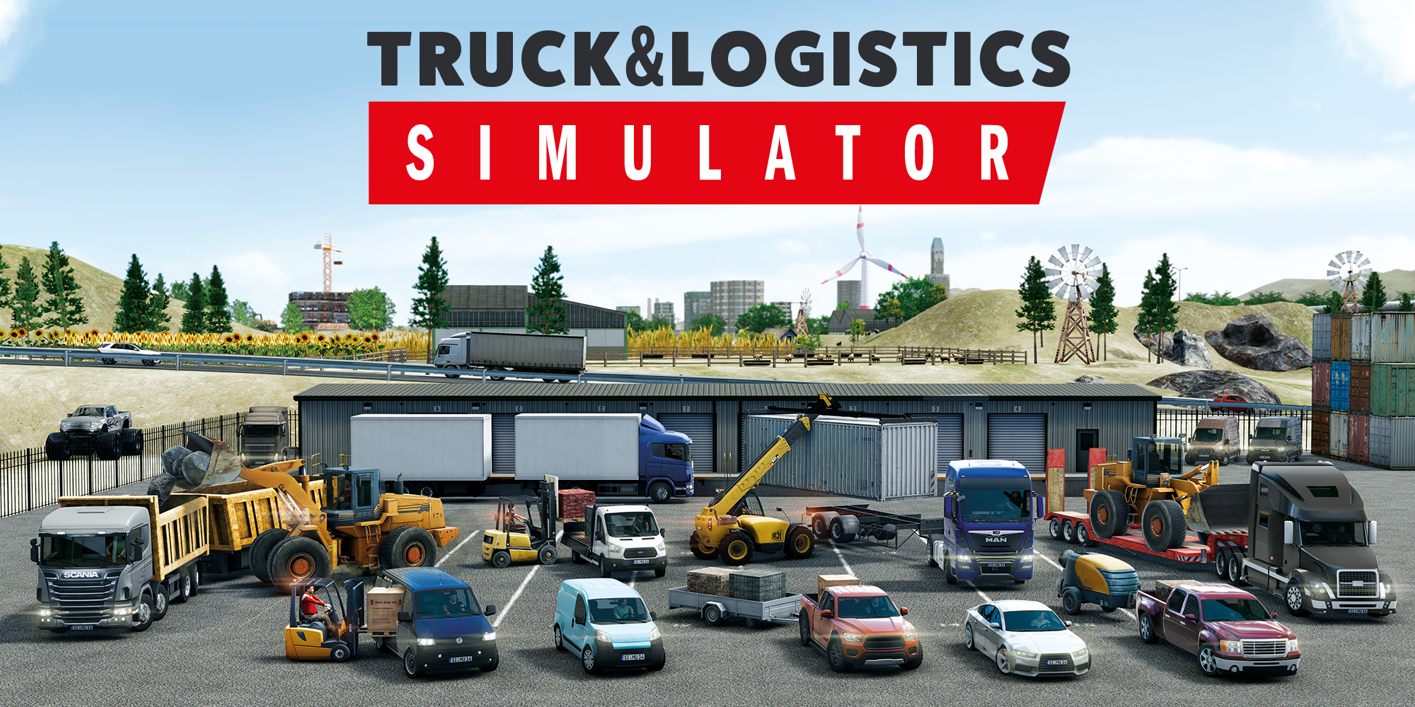 Truck & Logistics Simulator title screen for Nintendo Switch