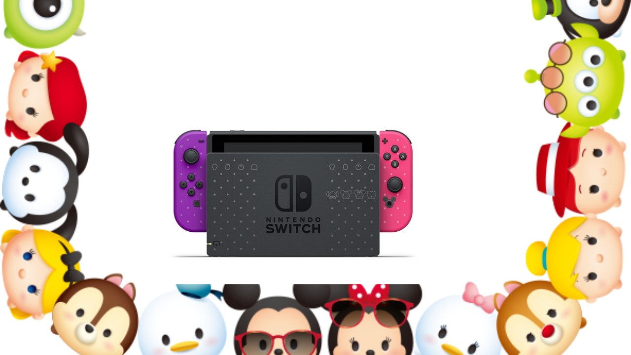 Tsum Tsum Disney Joycons title screen for Nintendo Switch