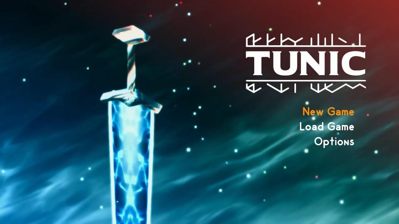 Tunic title screen for Nintendo Switch
