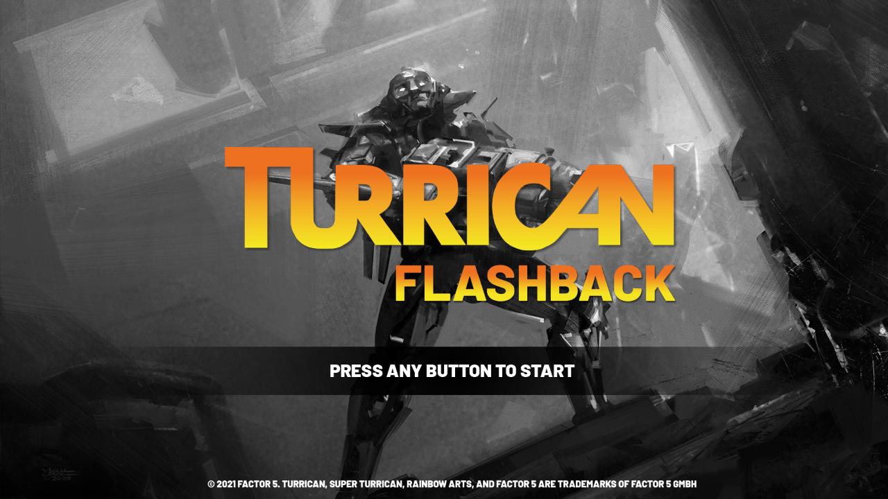 Turrican Flashback back cover for Nintendo Switch
