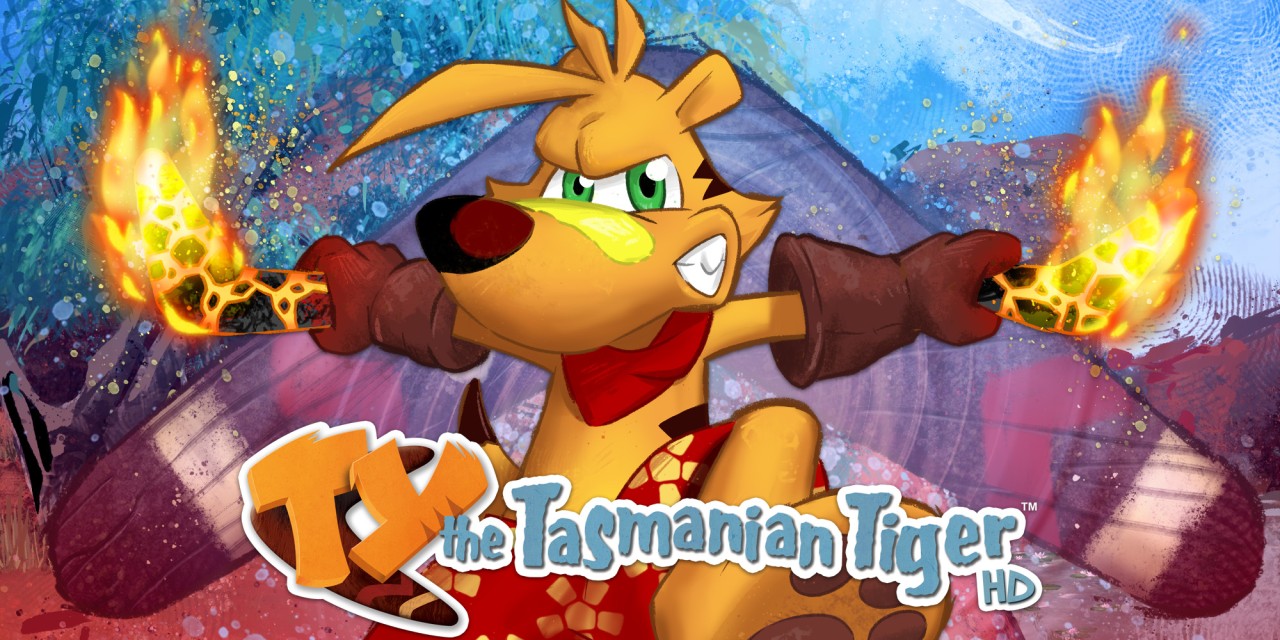 TY The Tasmanian Tiger HD title screen for Nintendo Switch