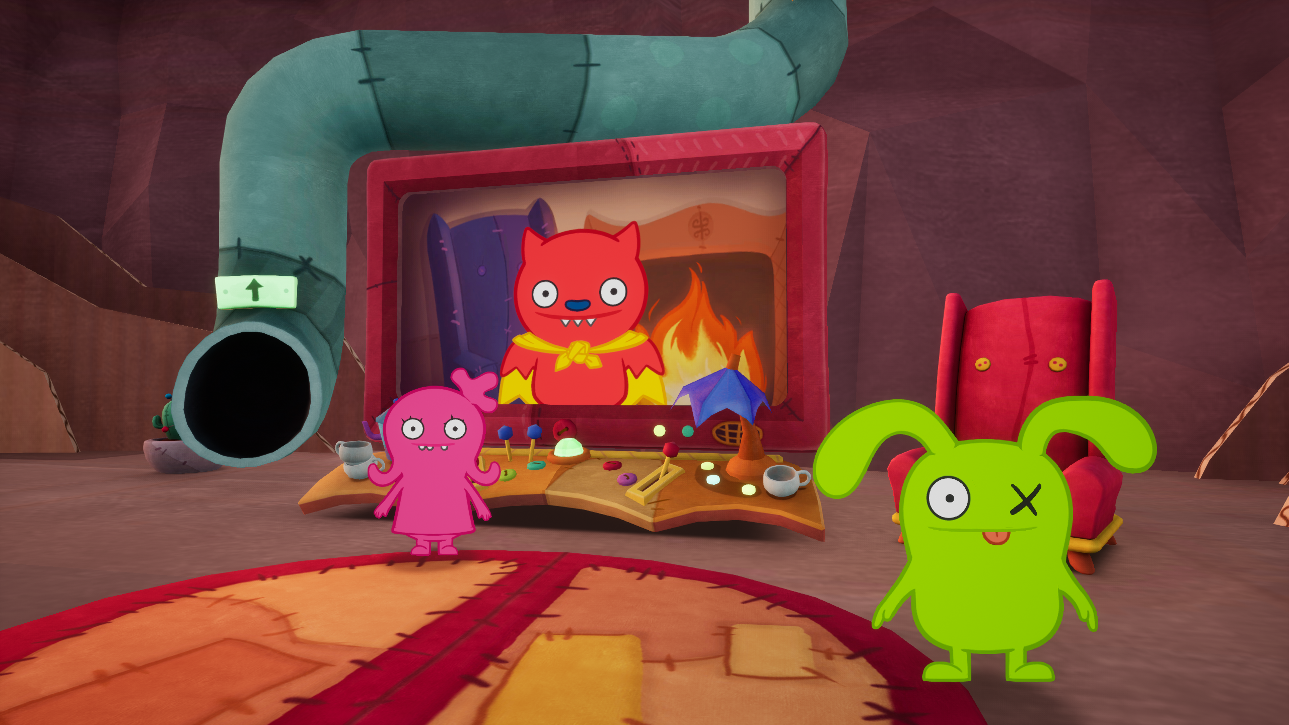 Ugly Dolls title screen for Nintendo Switch