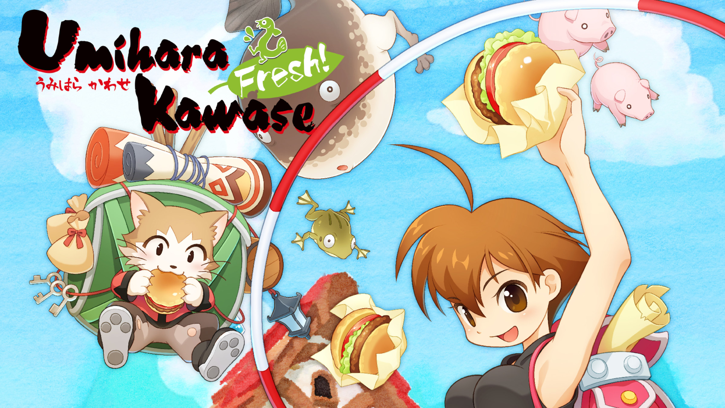 Umihara Kawase Fresh title screen for Nintendo Switch