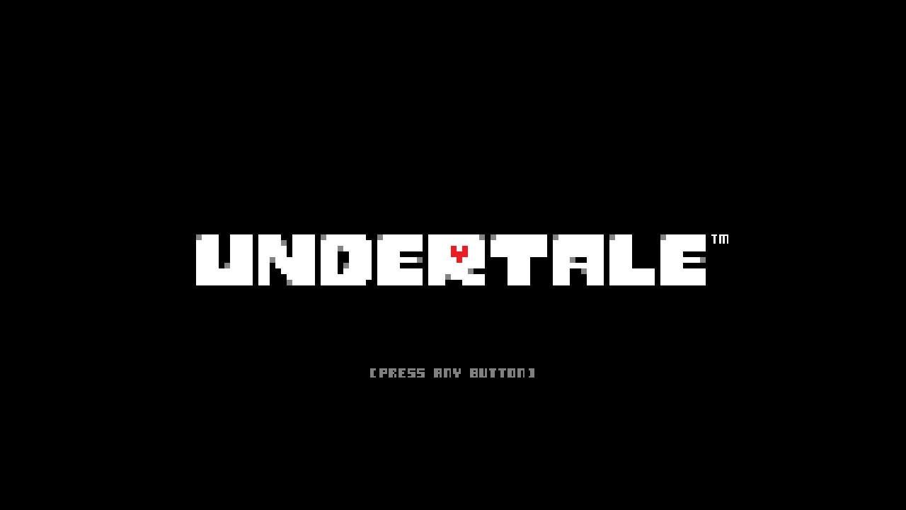 Undertale title screen for Nintendo Switch