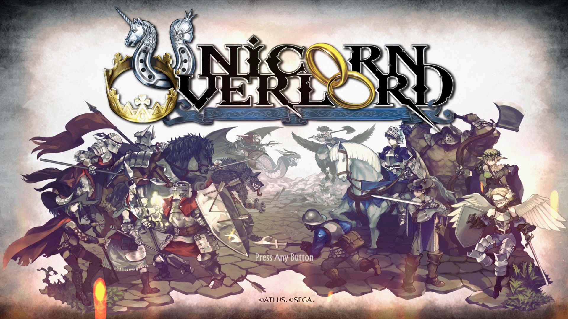 Unicorn Overlord [Monarch Edition] title screen for Nintendo Switch
