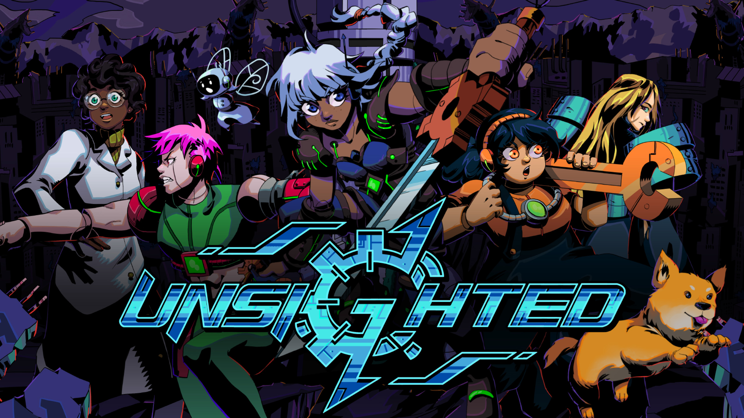 Unsighted title screen for Nintendo Switch