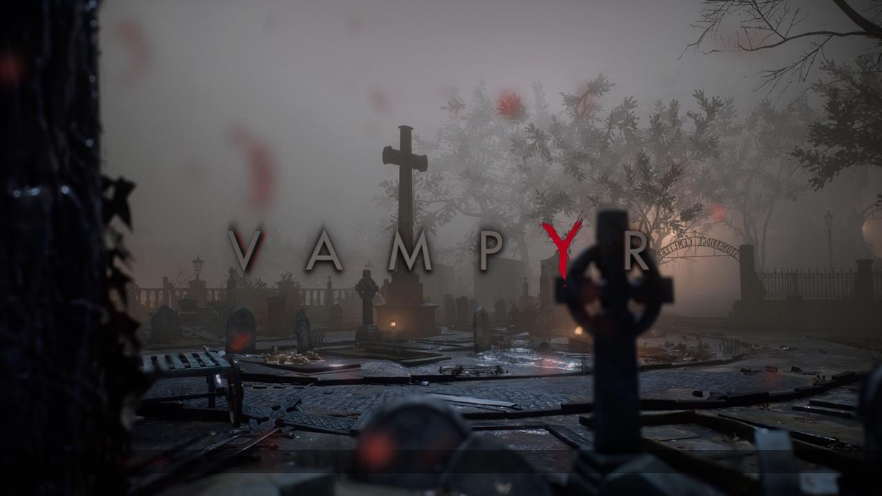 Vampyr title screen for Nintendo Switch