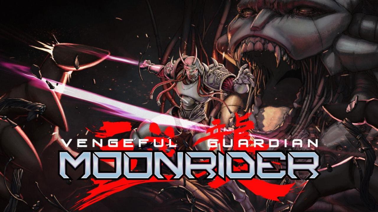 Vengeful Guardian Moonrider title screen for Nintendo Switch