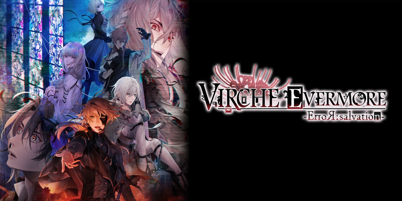 Virche Evermore -Error: Salvation- title screen for Nintendo Switch