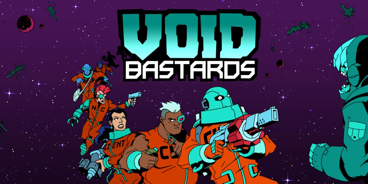 Void Bastards title screen for Nintendo Switch