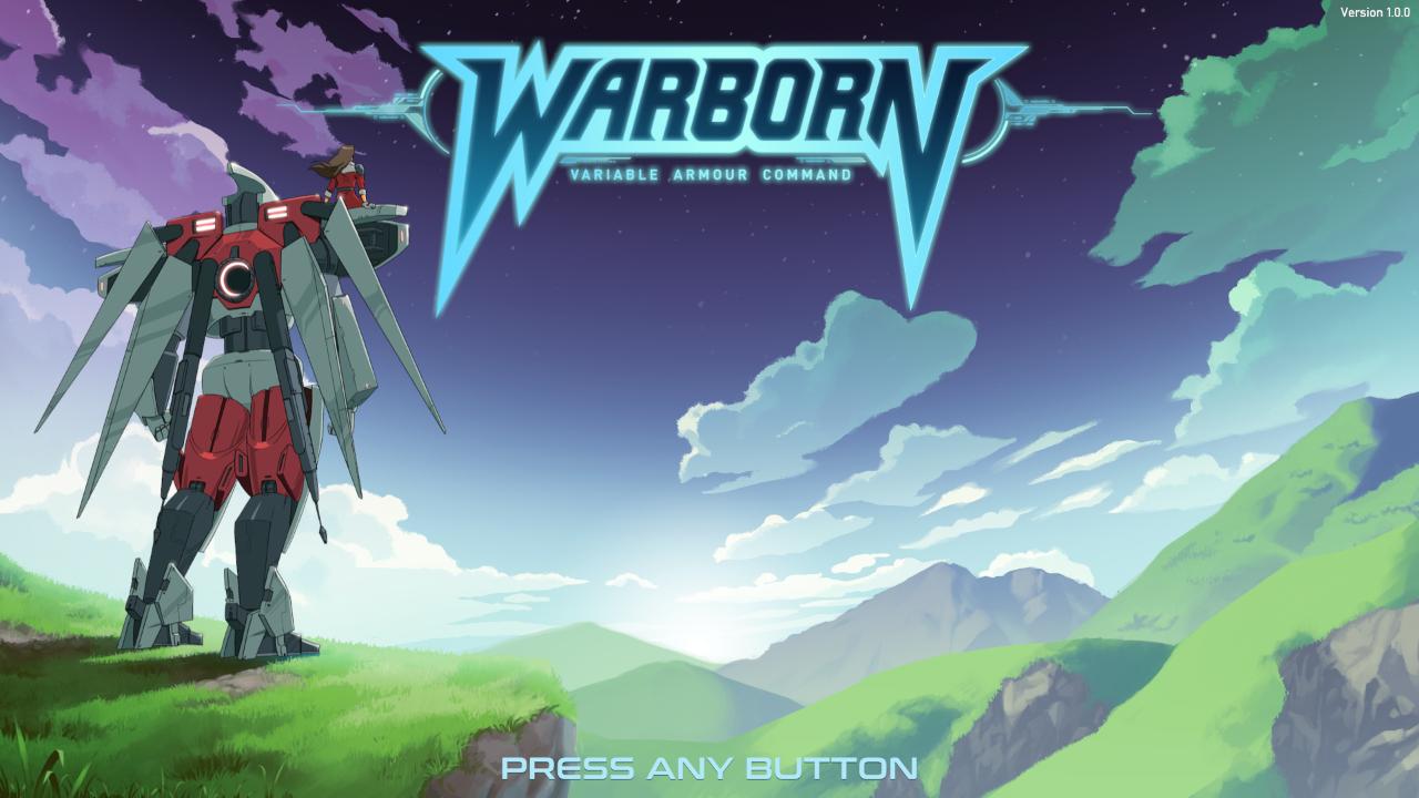 Warborn title screen for Nintendo Switch