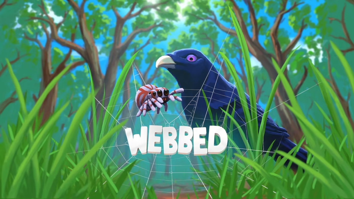 Webbed title screen for Nintendo Switch