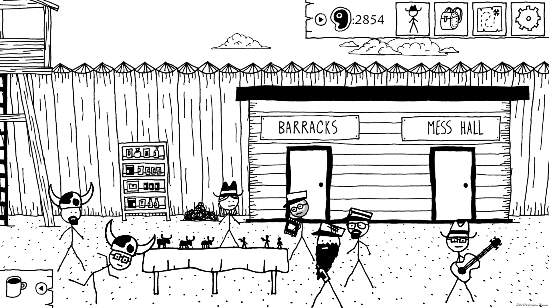 West of Loathing title screen for Nintendo Switch