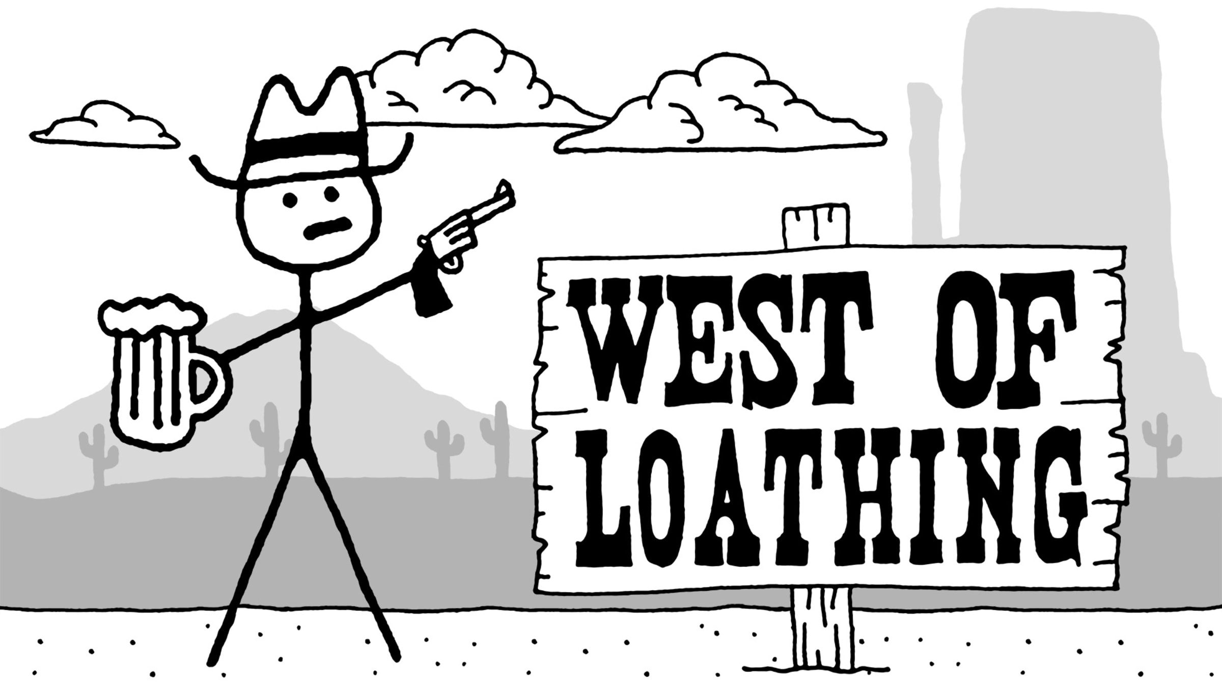 West of Loathing [Collector's Edition] title screen for Nintendo Switch