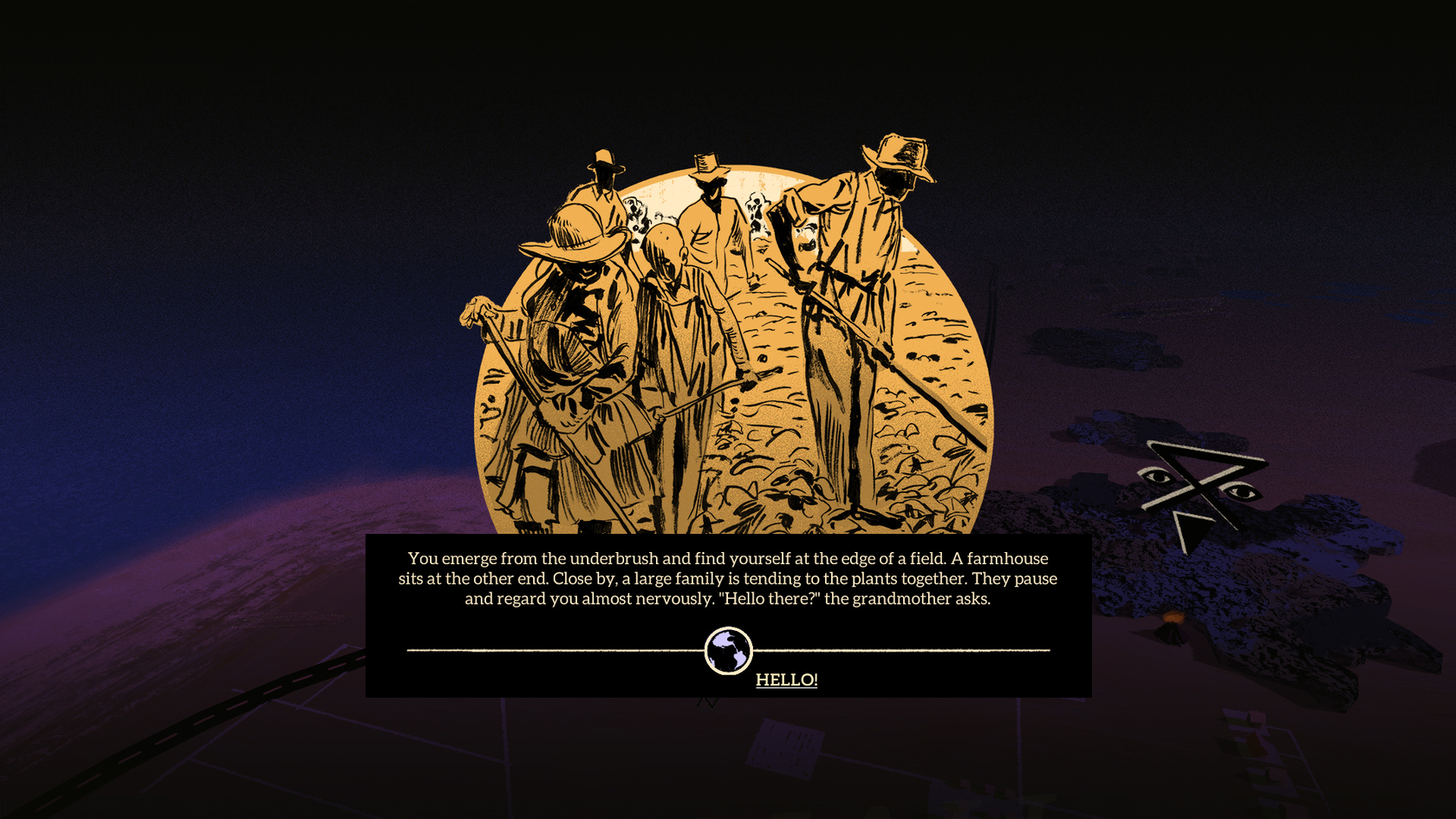 Where the Water Tastes Like Wine title screen for Nintendo Switch