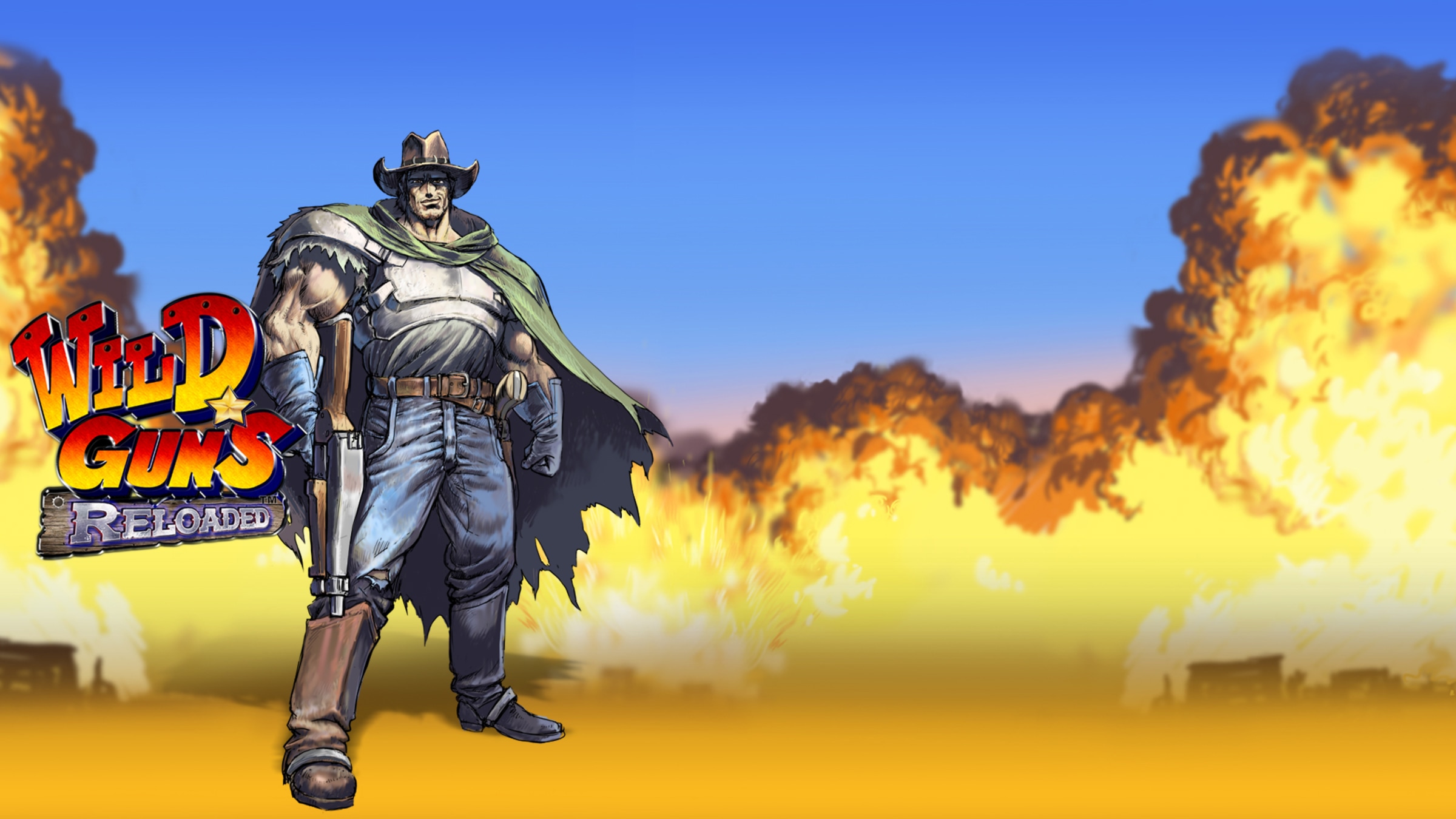 Wild Guns Reloaded title screen for Nintendo Switch