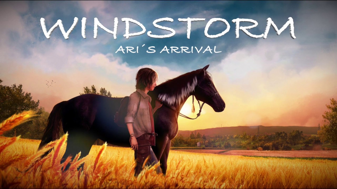 Windstorm Ari's Arrival title screen for Nintendo Switch