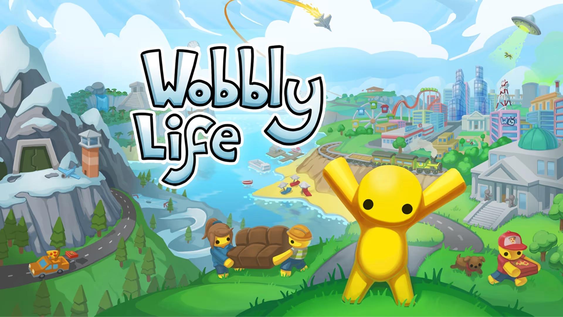 Wobbly Life title screen for Nintendo Switch