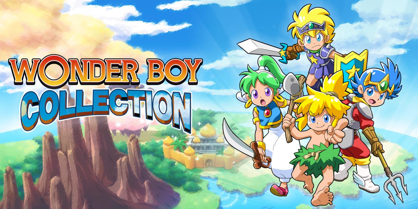 Wonder Boy Collection title screen for Nintendo Switch