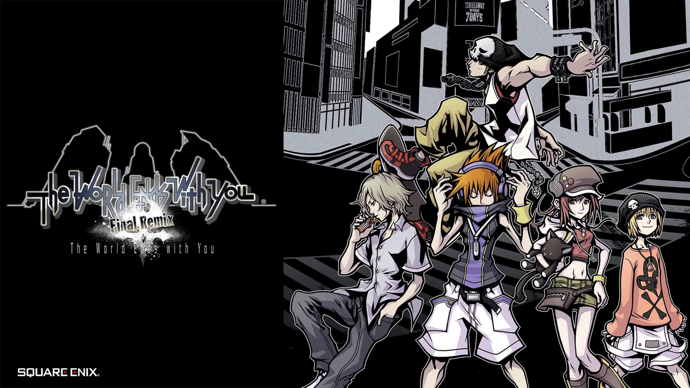 World Ends with You: Final Remix title screen for Nintendo Switch