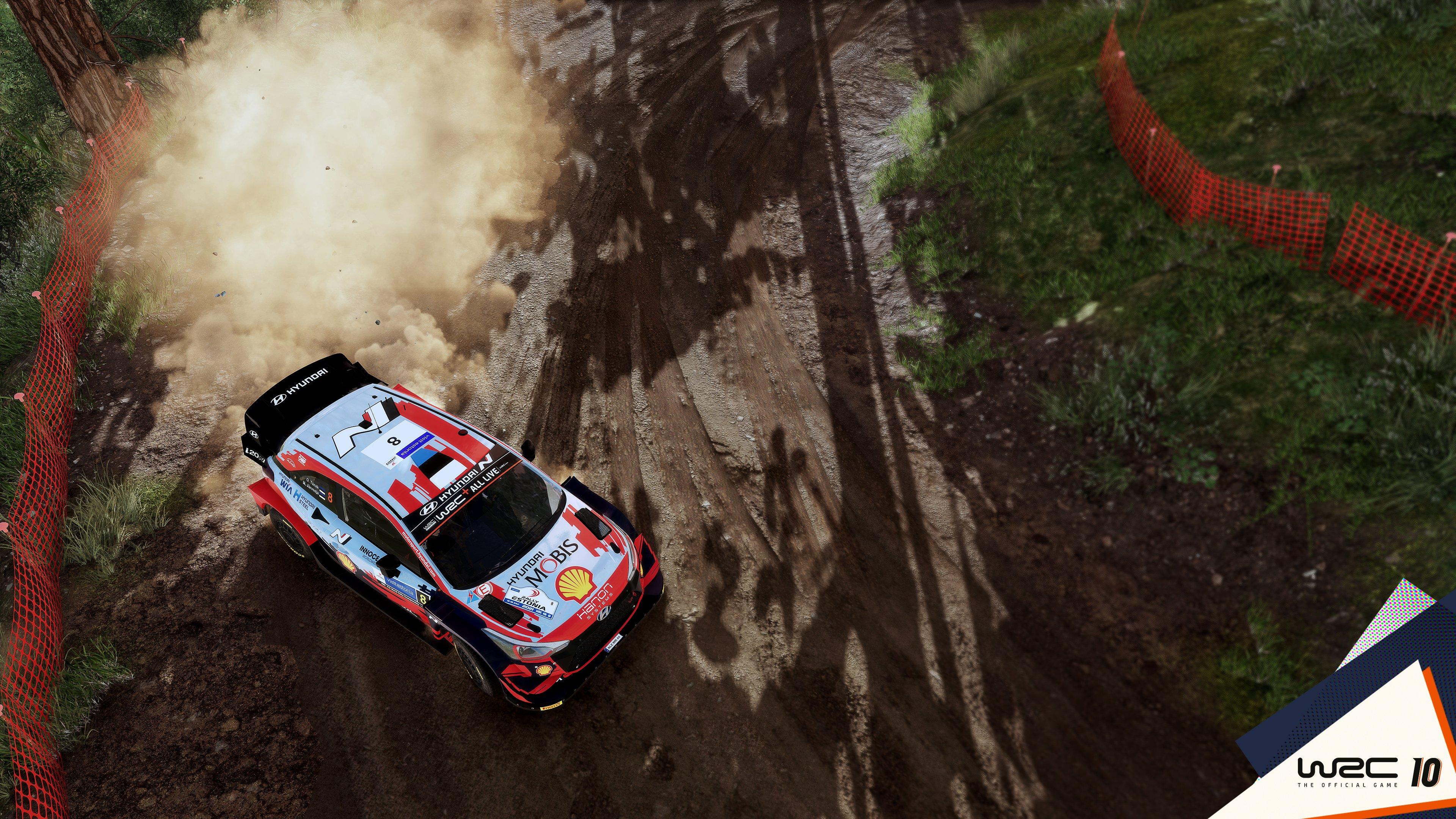WRC 10 title screen for Nintendo Switch