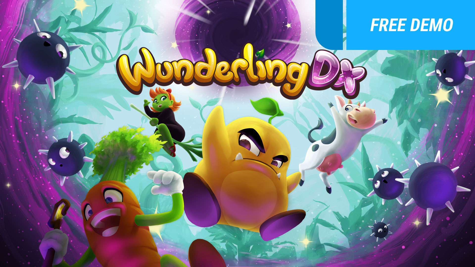 Wunderling DX title screen for Nintendo Switch