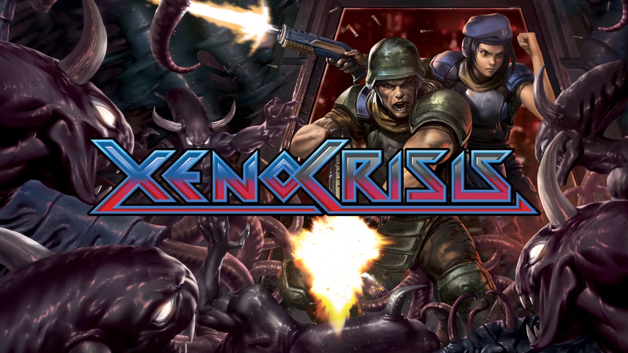 Xeno Crisis title screen for Nintendo Switch