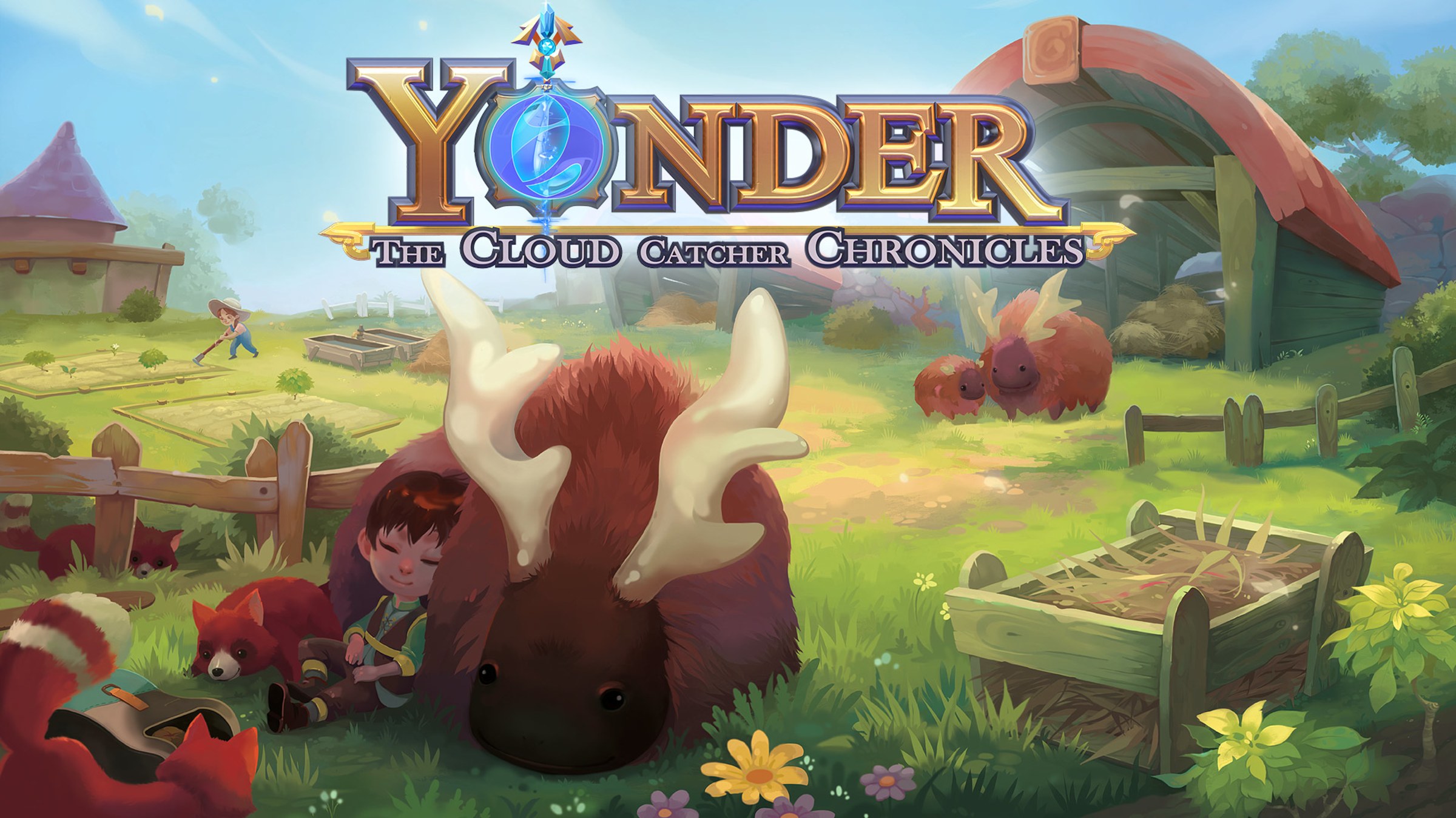 Yonder Cloud Catcher Chronicles title screen for Nintendo Switch