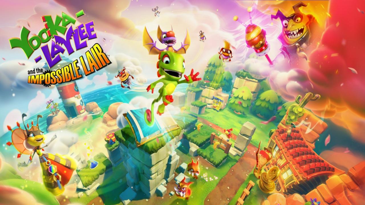 Yooka-Laylee and the Impossible Lair title screen for Nintendo Switch
