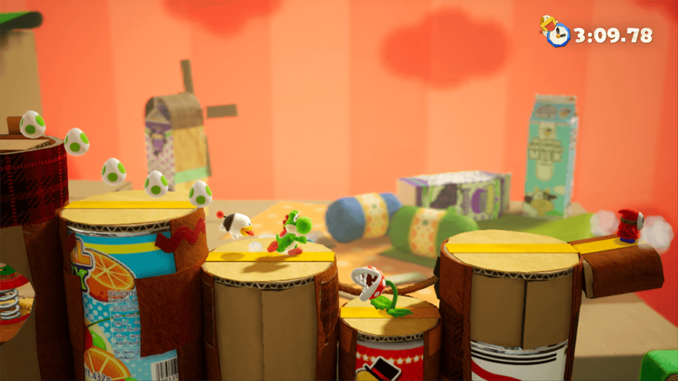 Yoshi's Crafted World title screen for Nintendo Switch
