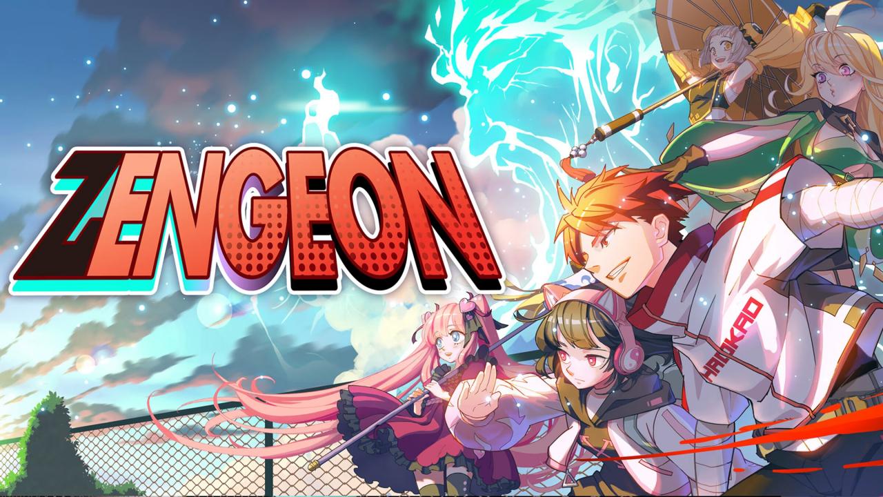 Zengeon title screen for Nintendo Switch
