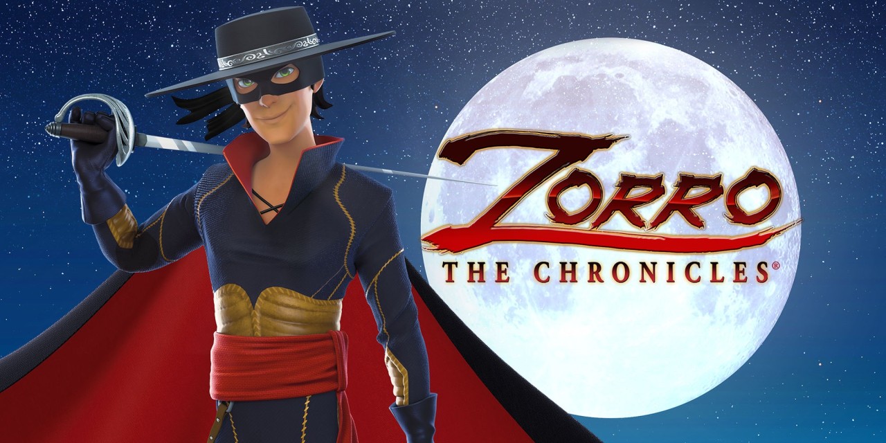 Zorro: The Chronicles title screen for Nintendo Switch