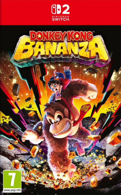 Donkey Kong Bananza box art for Nintendo Switch 2