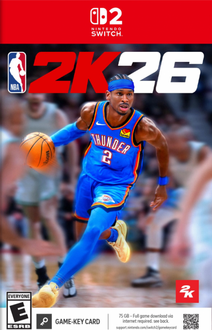 NBA 2K26 box art for Nintendo Switch 2