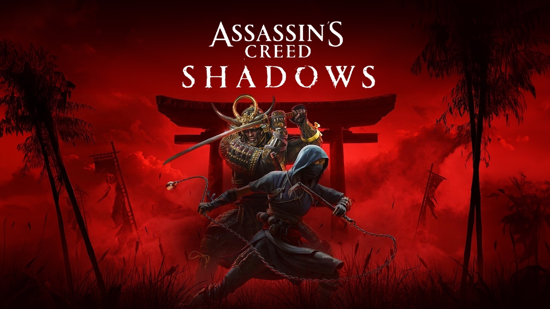 Assassin's Creed Shadows title screen for Nintendo Switch 2
