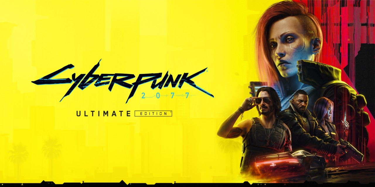 Cyberpunk 2077: Ultimate Edition title screen for Nintendo Switch 2