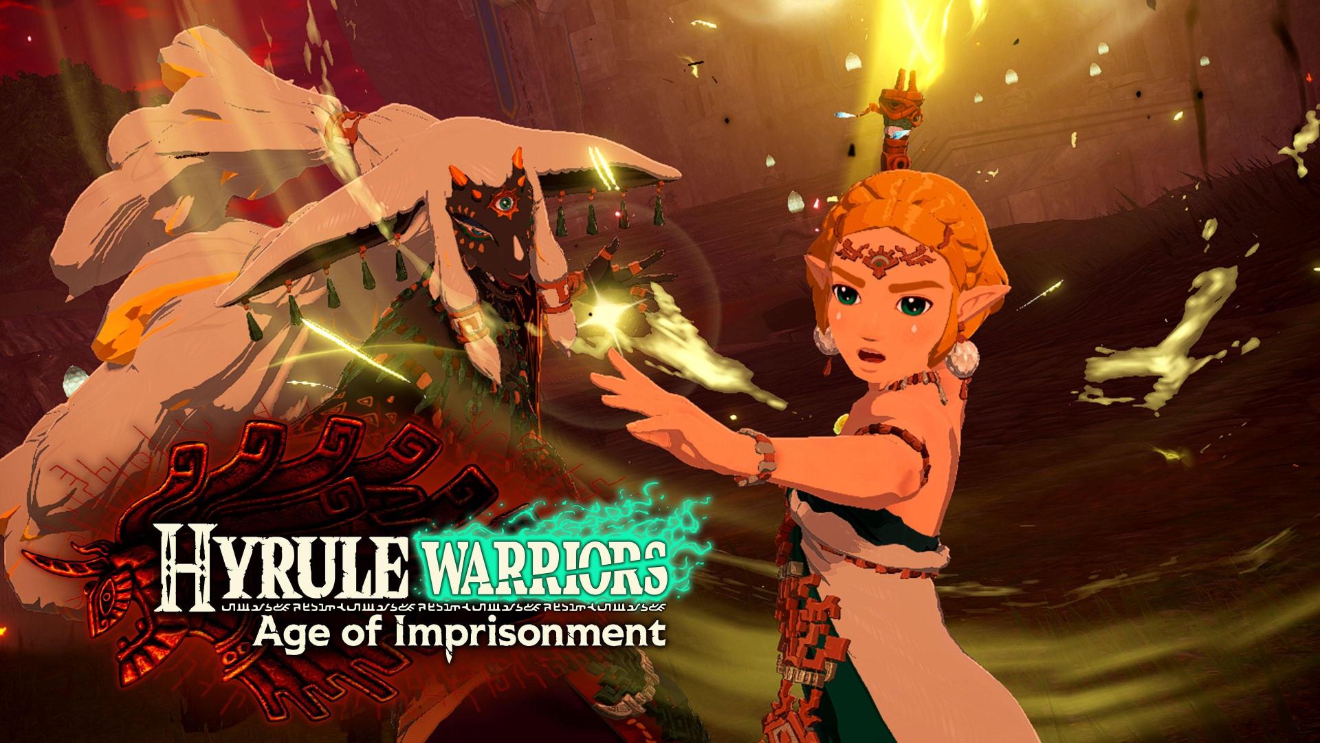 Hyrule Warriors Age Of Imprisonment title screen for Nintendo Switch 2
