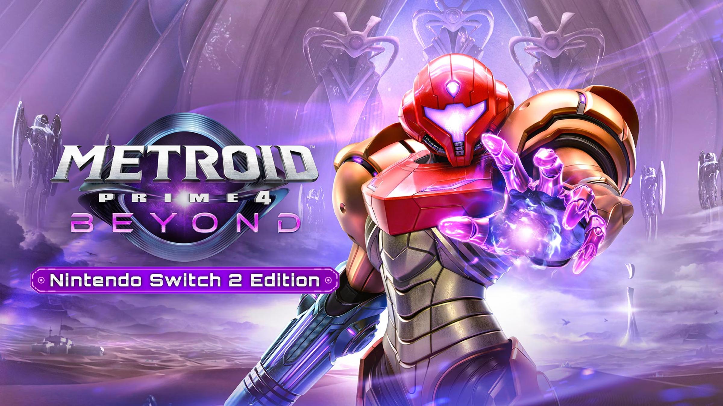 Metroid Prime 4: Beyond title screen for Nintendo Switch 2