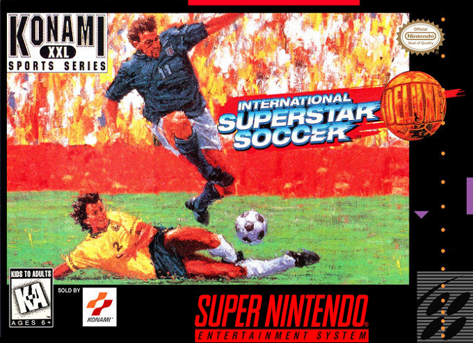 International Superstar Soccer Deluxe box art for Super Nintendo