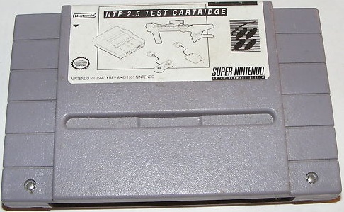 NTF 2.5 Test Cartridge box art for Super Nintendo