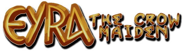 Eyra The Crow Maiden logo for Super Nintendo