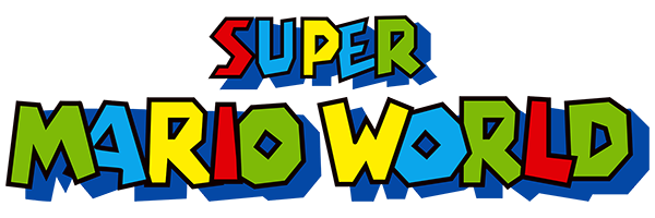 Super Mario World logo for Super Nintendo